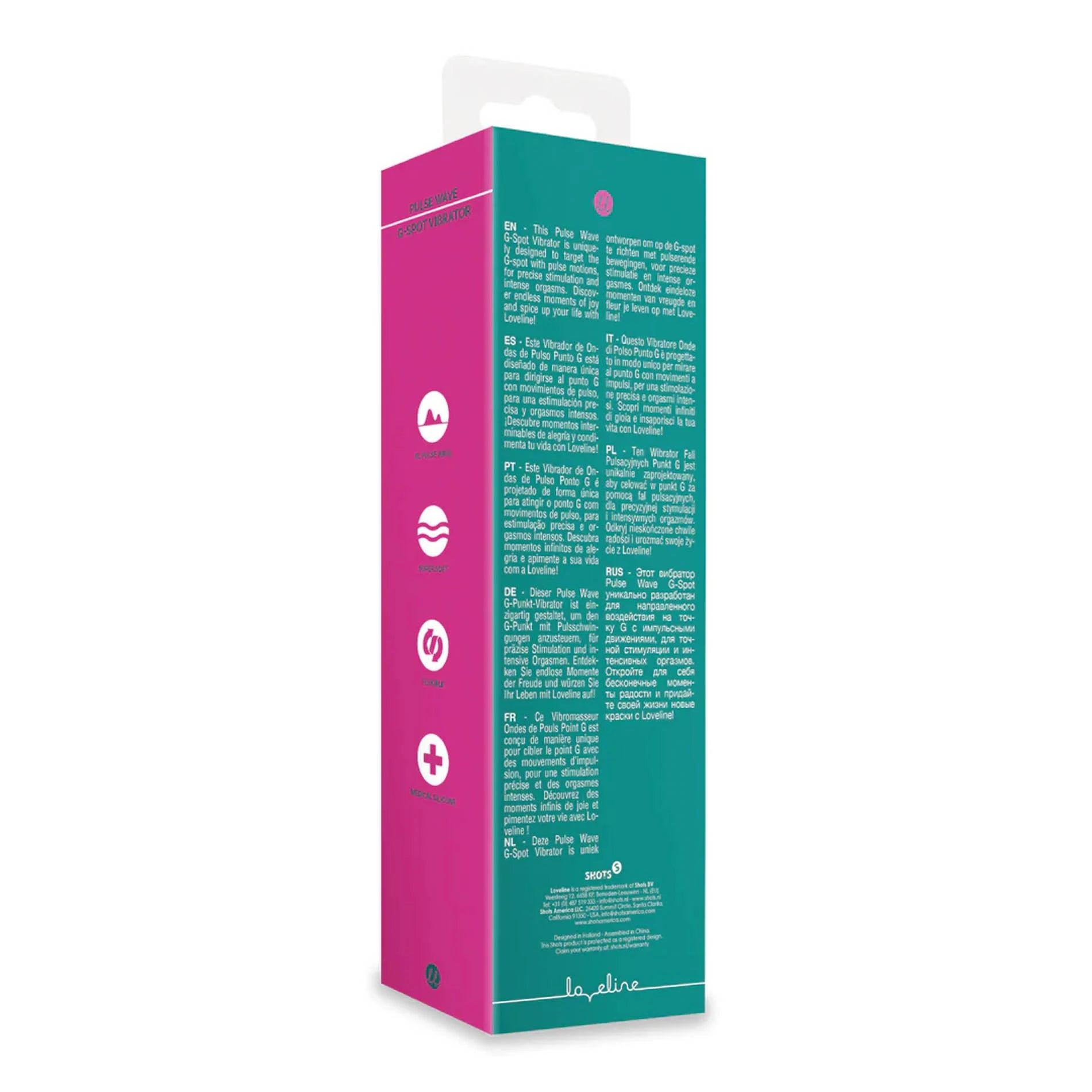 Vibromasseur G-spot à ondes pulsées - Cristal vert