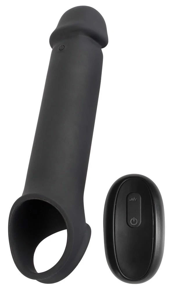 Gaine de pénis Controlled 10 fonctions – avec télécommande, noire | Rebel