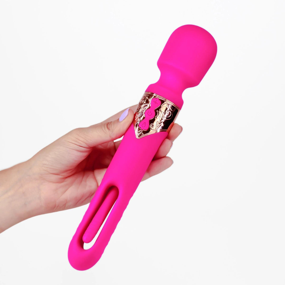 Wand massager Ben Flicker 7 functions – double, purple | Crushious