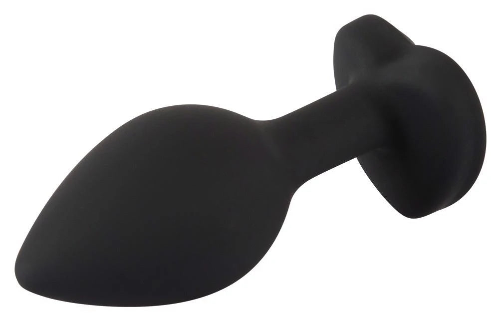 Anál dugó 7.3 cm – ékköves, fekete