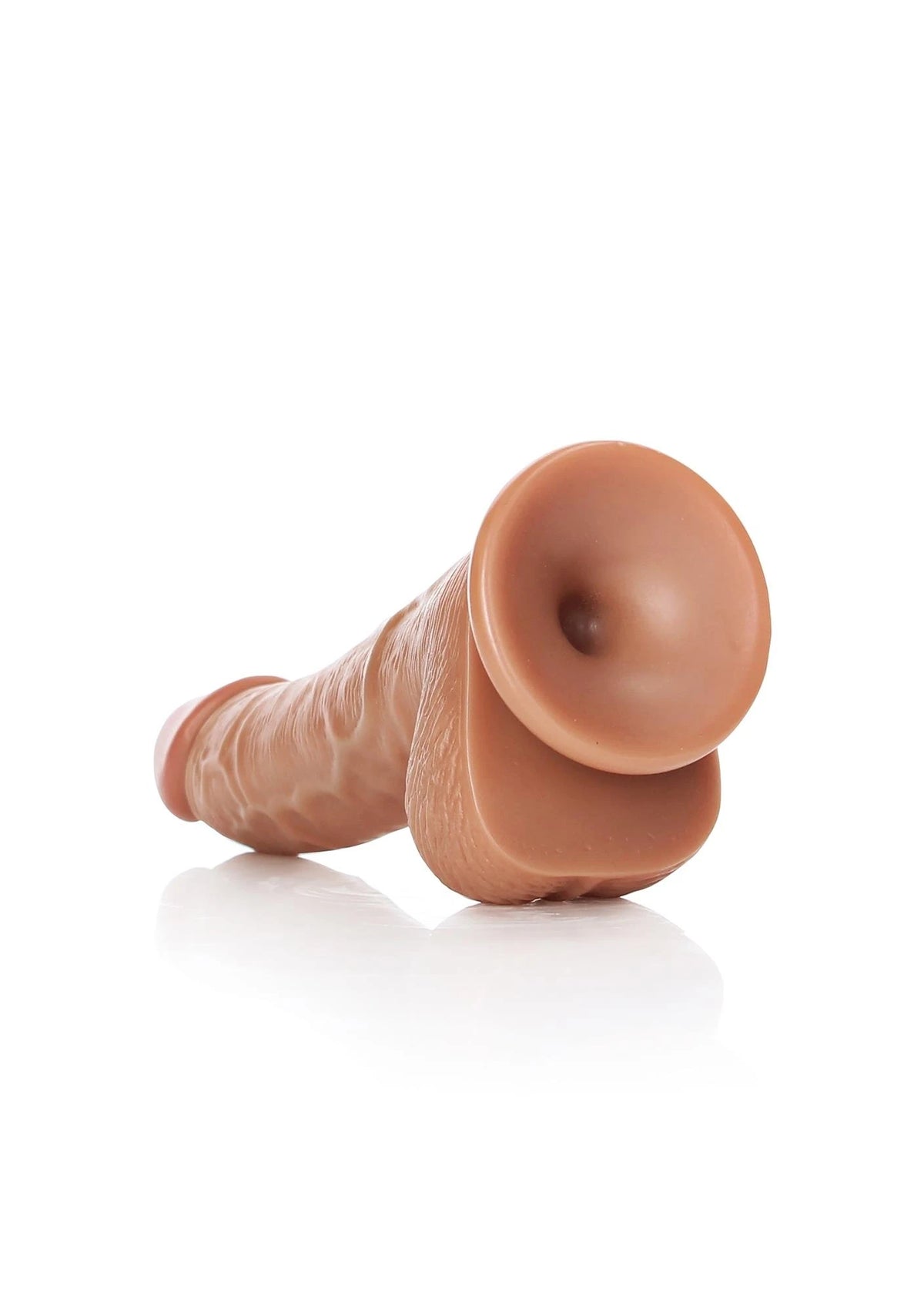 Realistic dildo Curved – with suction cup, tan | RealRock