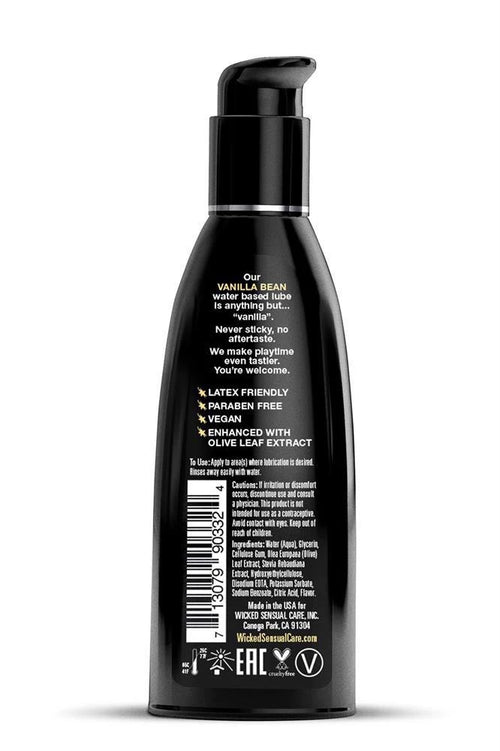 Lubrificante Aqua Vanilla Bean Flavored 60 ml | Wicked