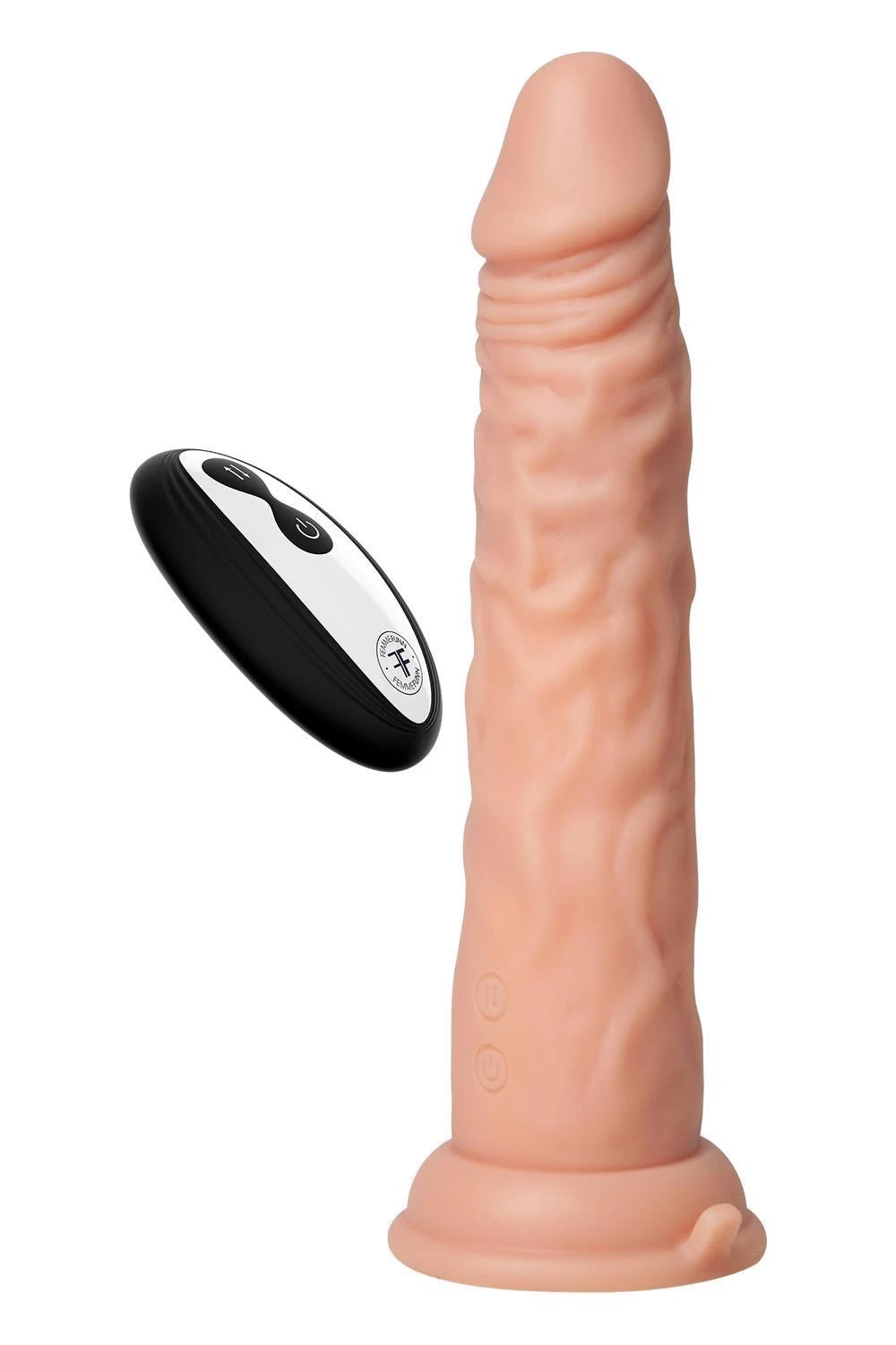 Realistic vibrator Thruster Shaft 22.4 cm – remote control, rechargeable | FemmeFunn