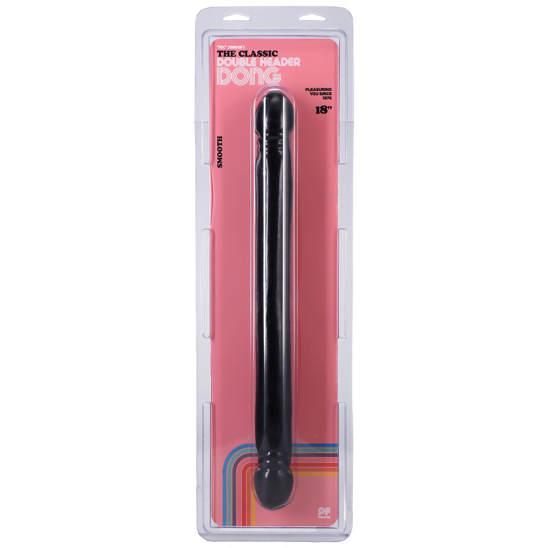 Double Dildo Lisse - Double Extrémité - 18 / 45 cm