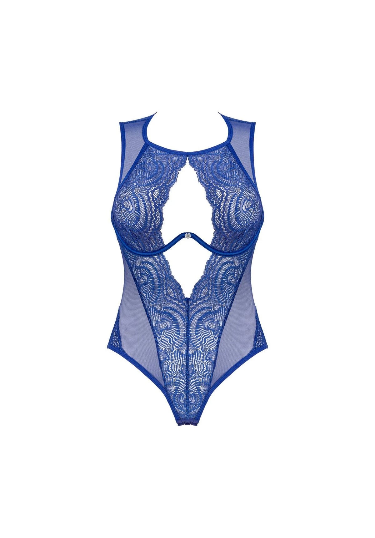 Body – in pizzo, trasparente, blu | Obsessive