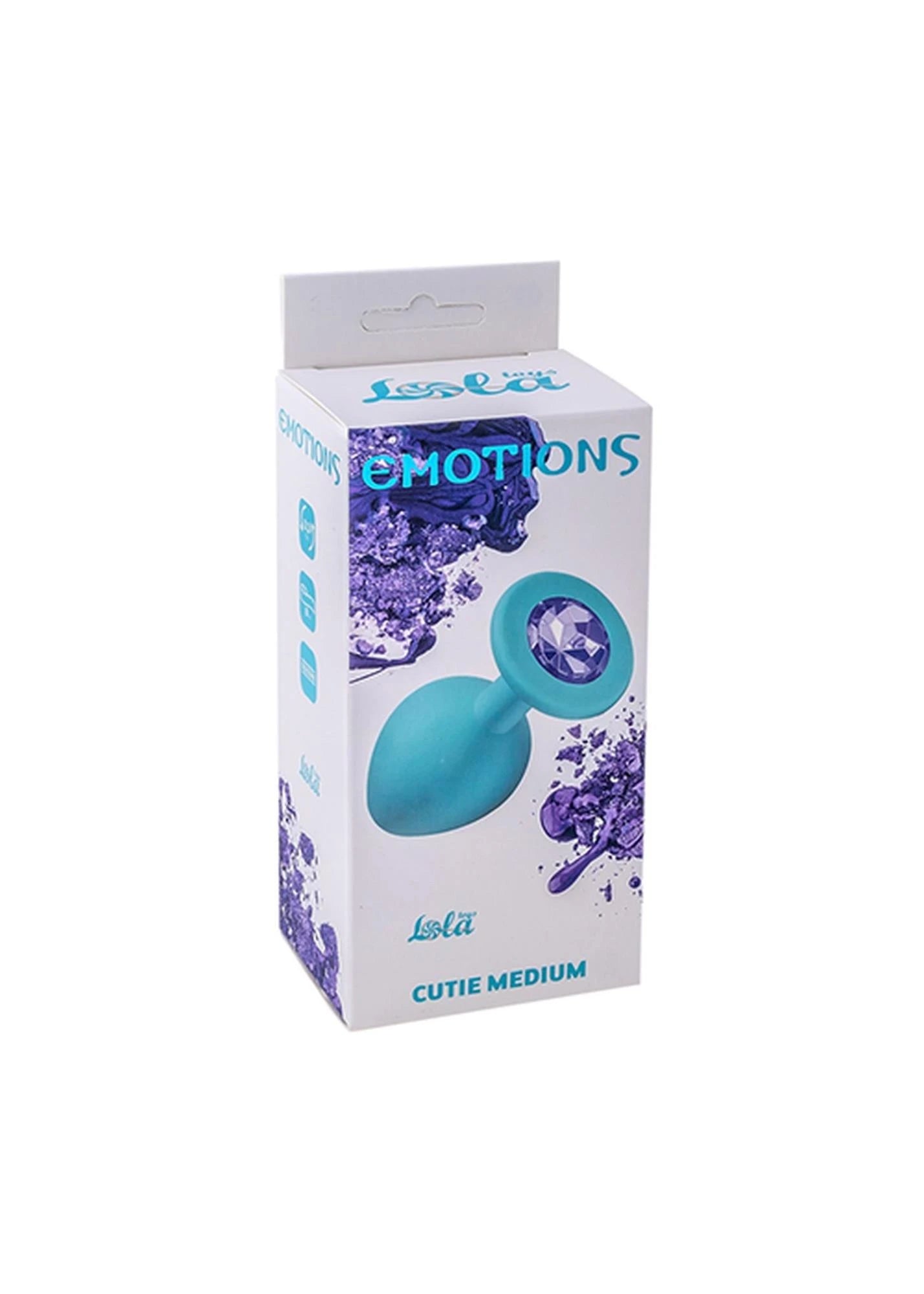 Plug-Anal Plug Émotions Mignonnette Moyen Turquoise violet clair