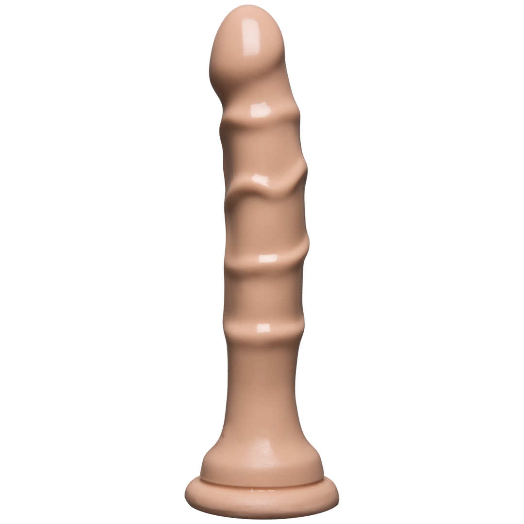 Gode mince avec ventouse - 5,5 / 13 cm - Vanille