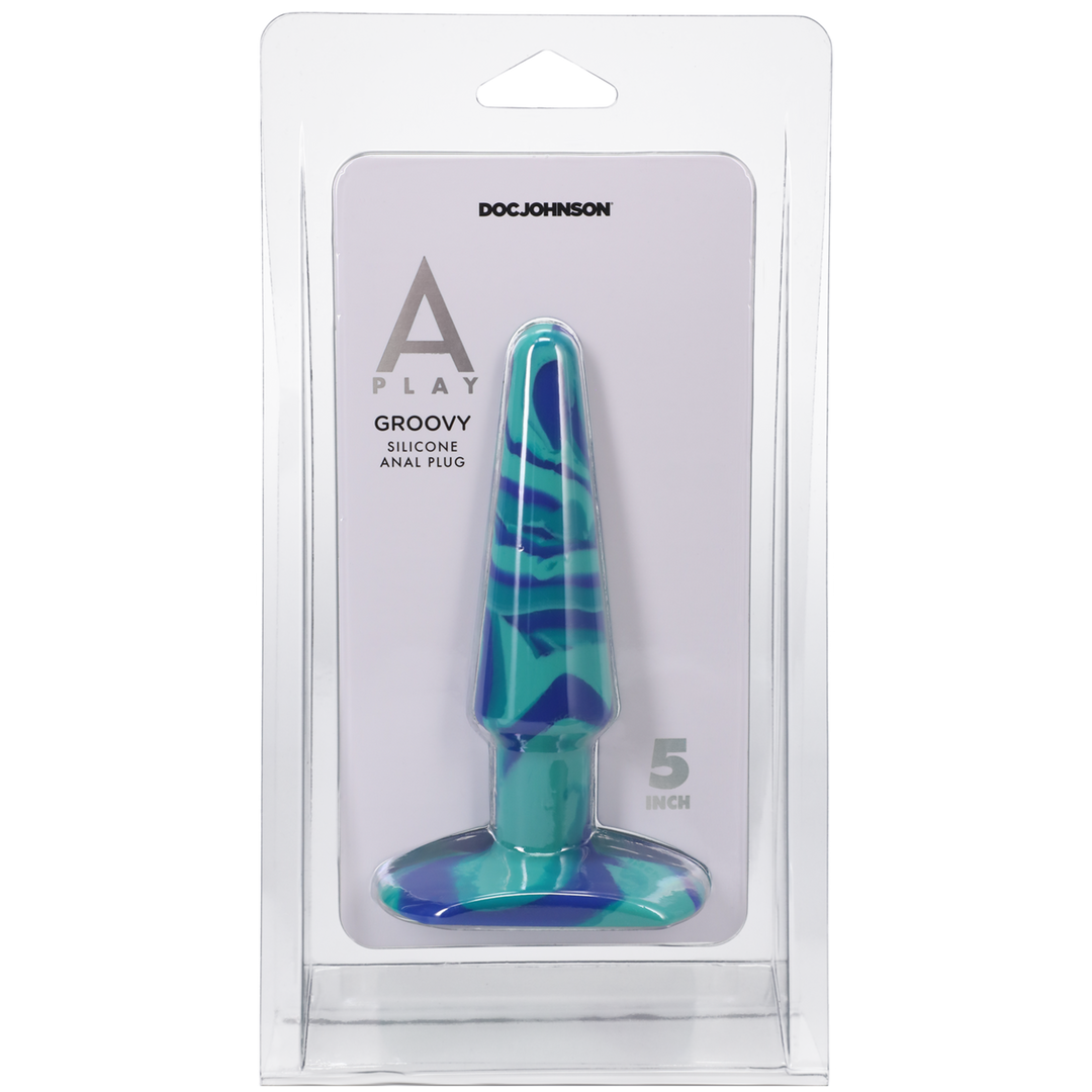 Groovy - Silicone Anal Plug - 5 / 12 cm - Ocean