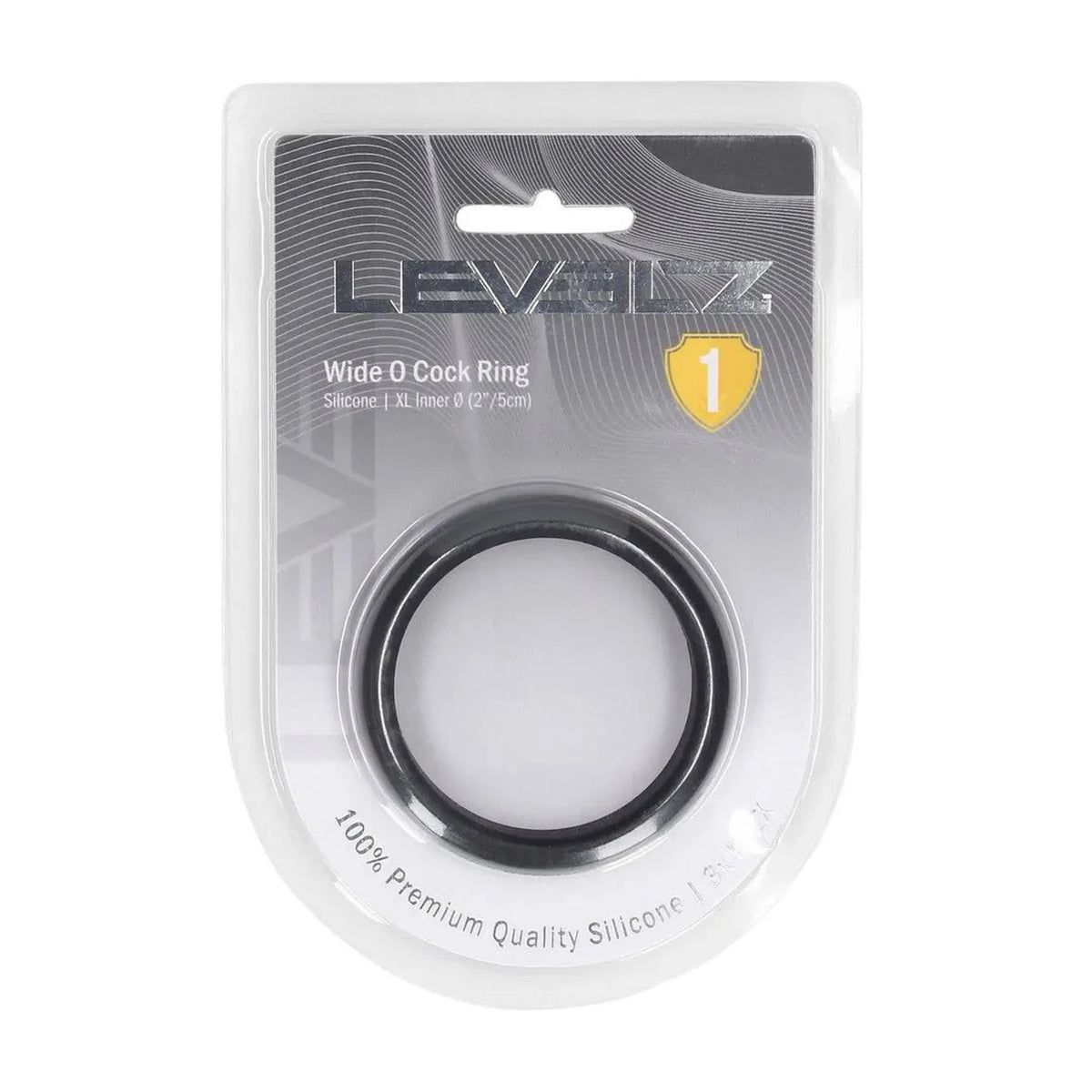 Anello fallico Wide – nero 36-LVL01-0012BLK | Levelz