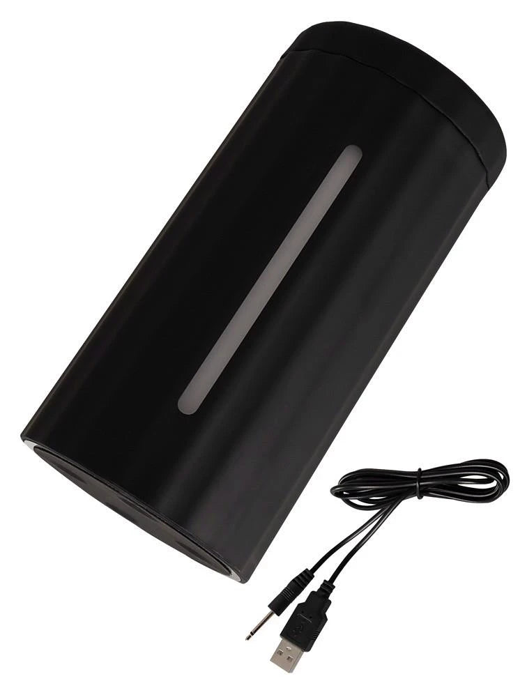 Masturbator Blow Job 3 functions – rechargeable, black | Rebel