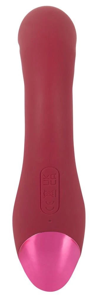 Vibratore rabbit 3 funzioni – ricaricabile, a spinta, rosso | JAVIDA