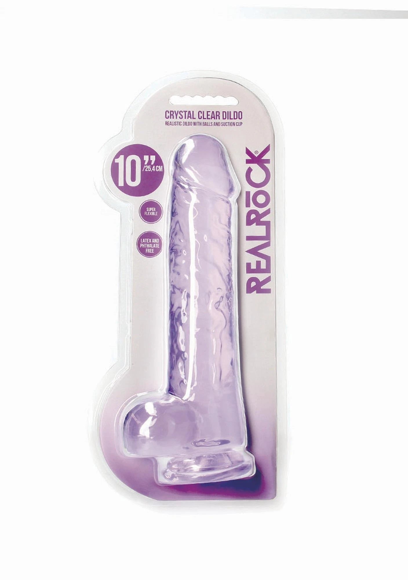 Realistic Dildo with Balls - 10 / 25,4 cm