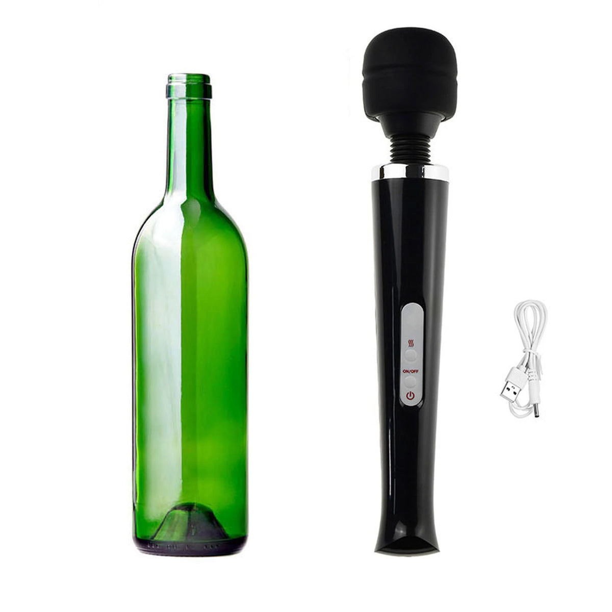 Massaggiatore wand Magic 10 funzioni – ricaricabile, nero | Favorites