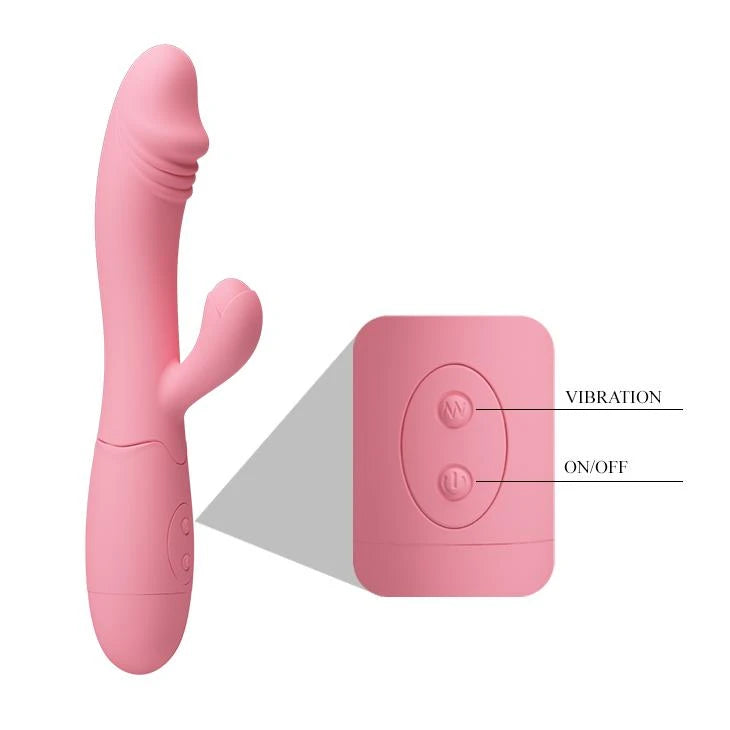 Vibrador punto G Snappy 30 funciones – recargable, rosa | Pretty Love