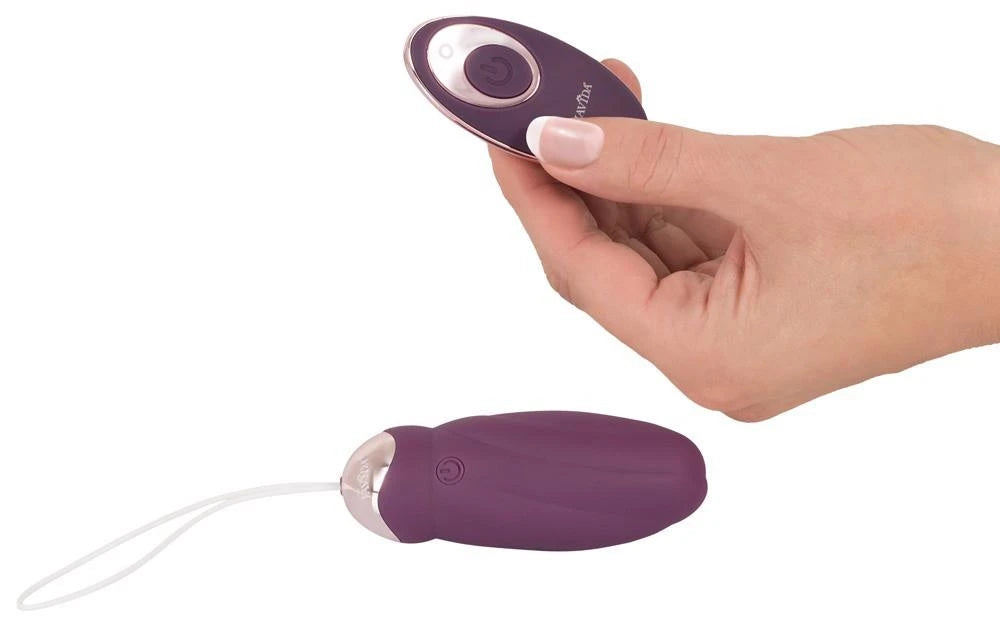 Huevo vibrador 8 funciones – rotatorio, morado | JAVIDA