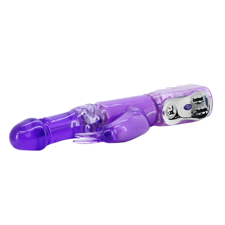 Vibrador rabbit Travel Partner – rotativo, roxo | Baile