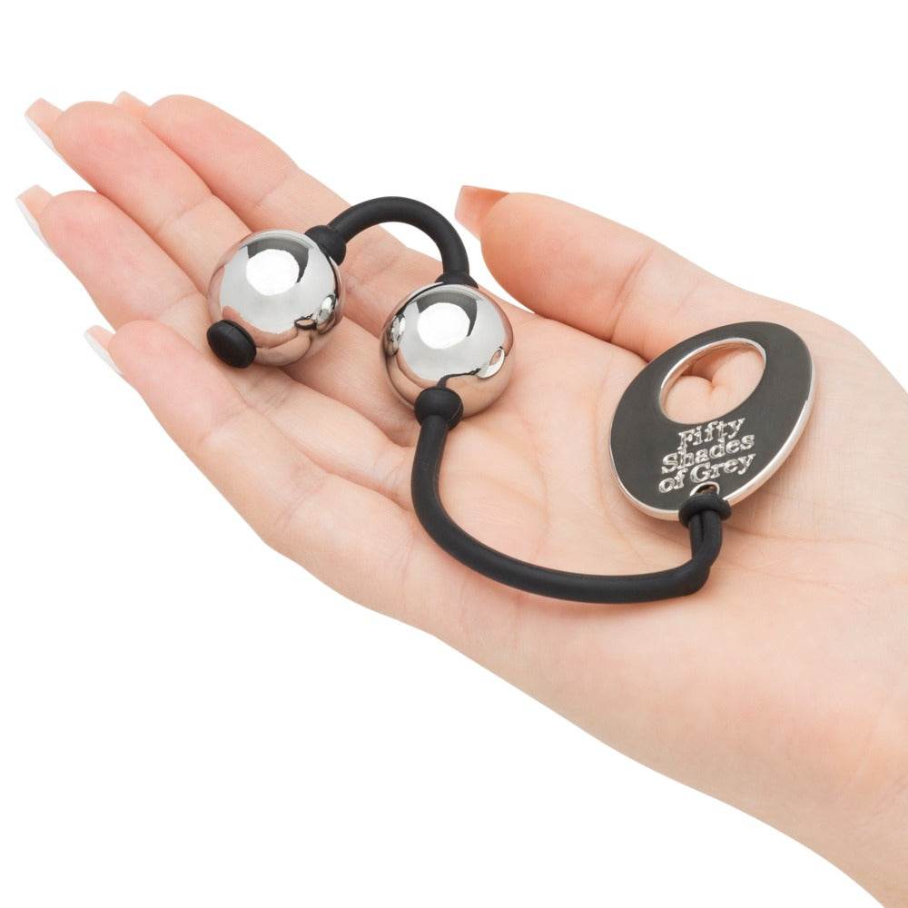 Palline vaginali Inner Goddess – argento 21.6 cm | Fifty Shades of Grey