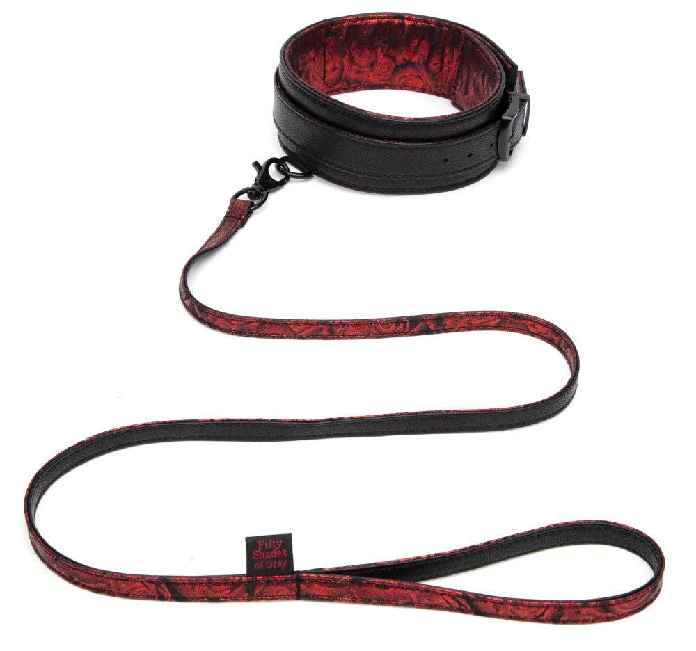 Amarra bondage Anticipation Collar and Lead – vermelha | Fifty Shades of Grey