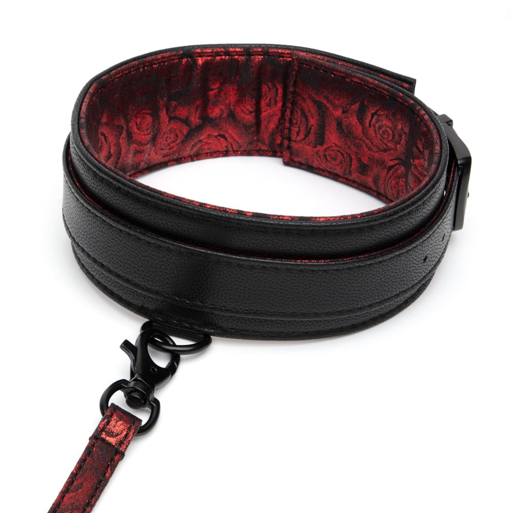 Amarra bondage Anticipation Collar and Lead – vermelha | Fifty Shades of Grey