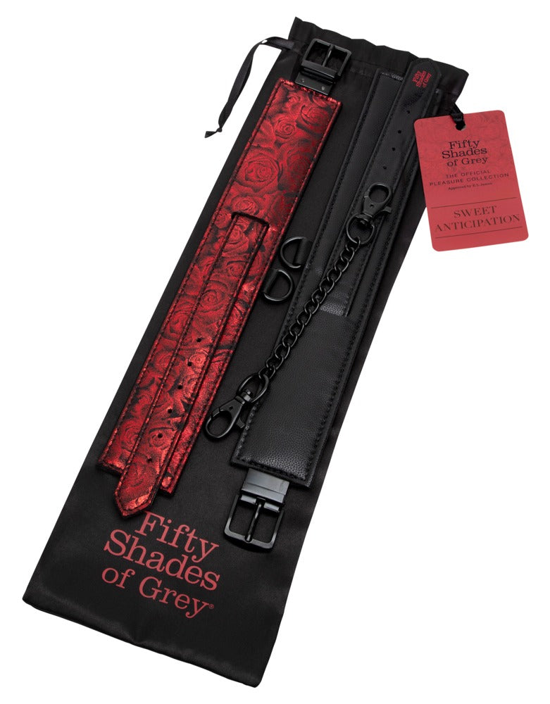 Handcuffs Anticipation Ankle Cuffs – red | Fifty Shades of Grey