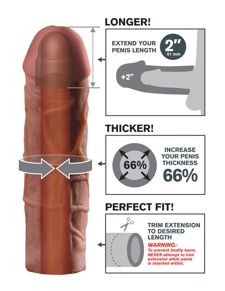 Guaina per il pene 20.3 cm | Fantasy X-tensions