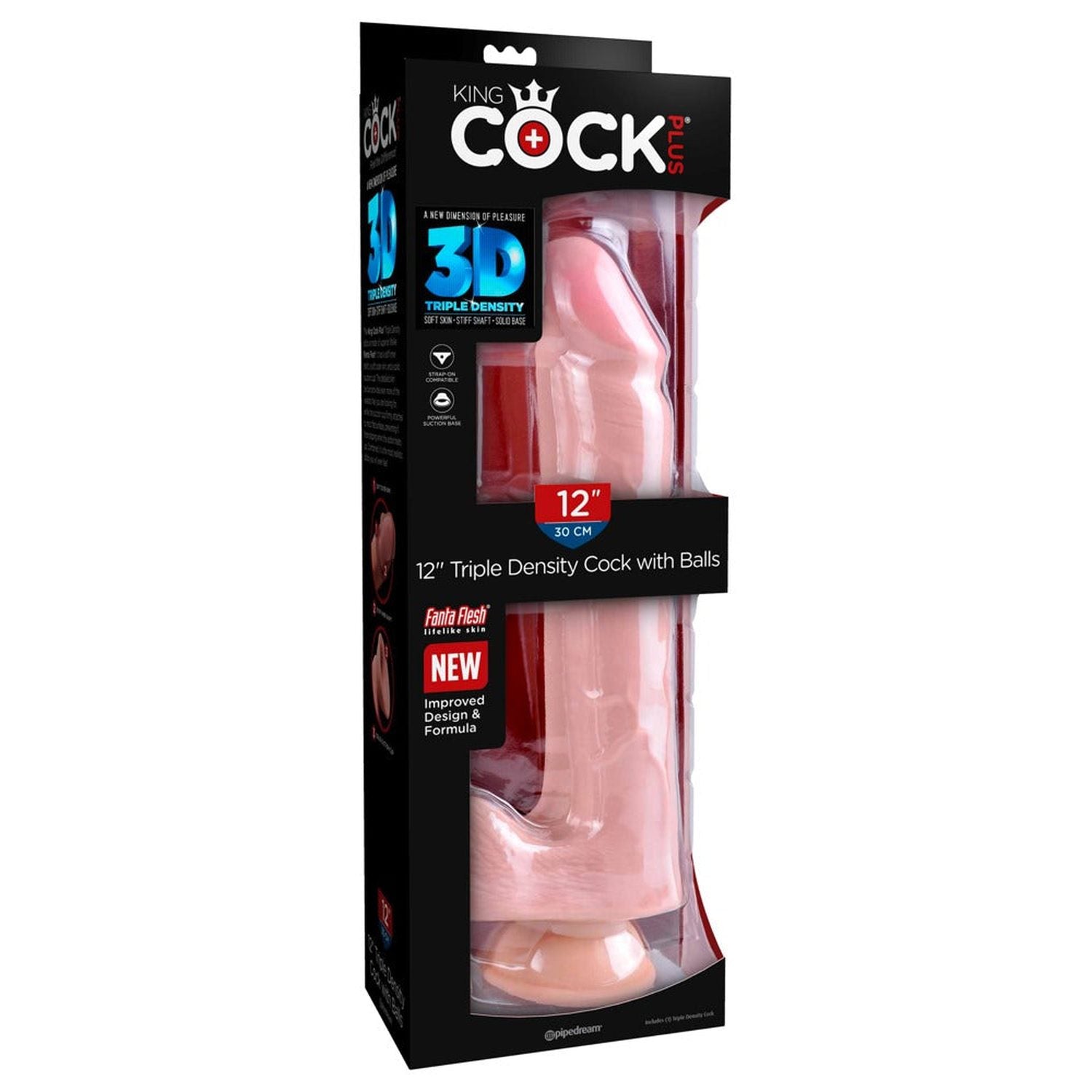 12" Triple Density Cock with Balls