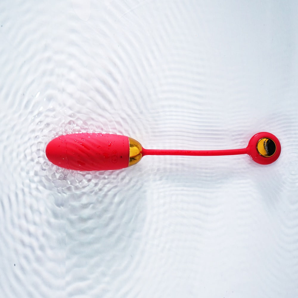 Ovo vibratório Ella Neo 21 cm – controlado por app, vermelho | SVAKOM