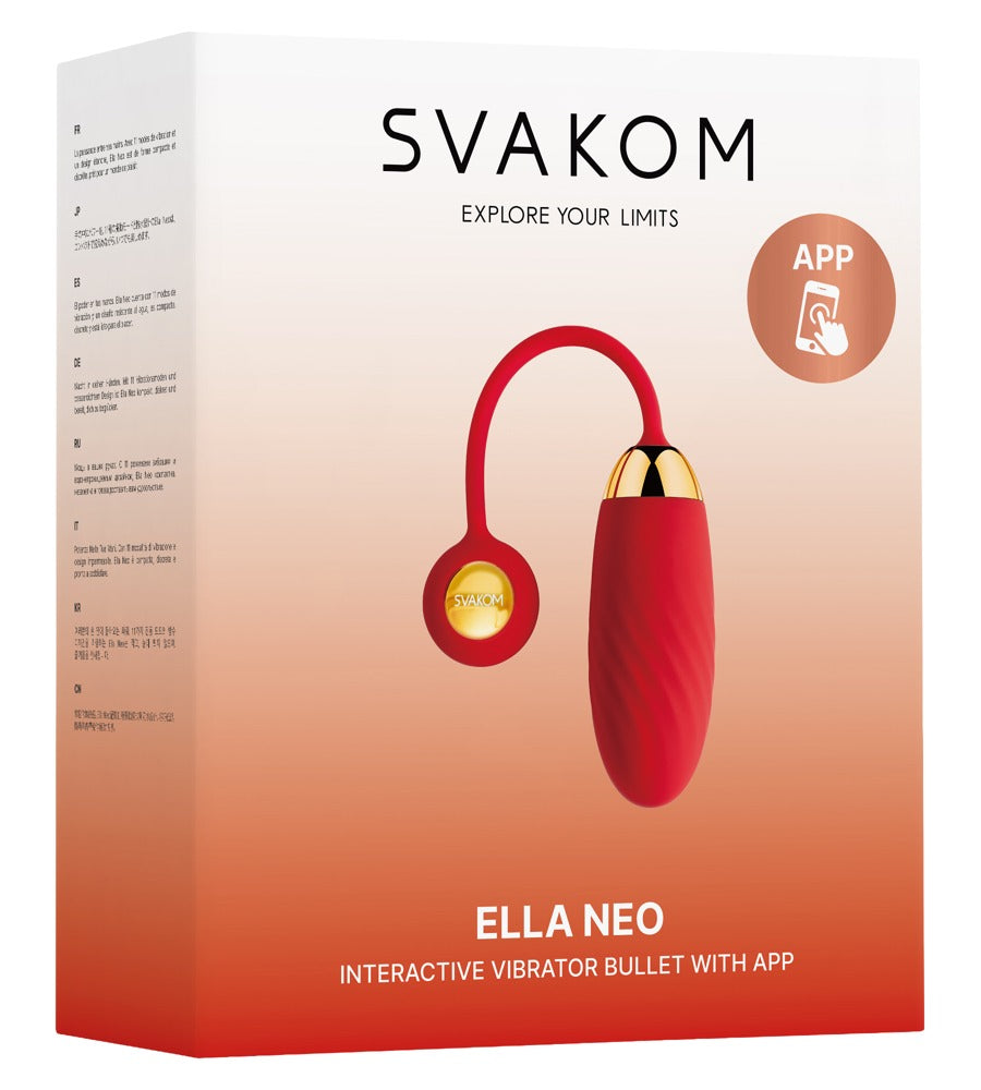 Vibro-Ei Ella Neo 21 cm – App-gesteuert, rot | SVAKOM