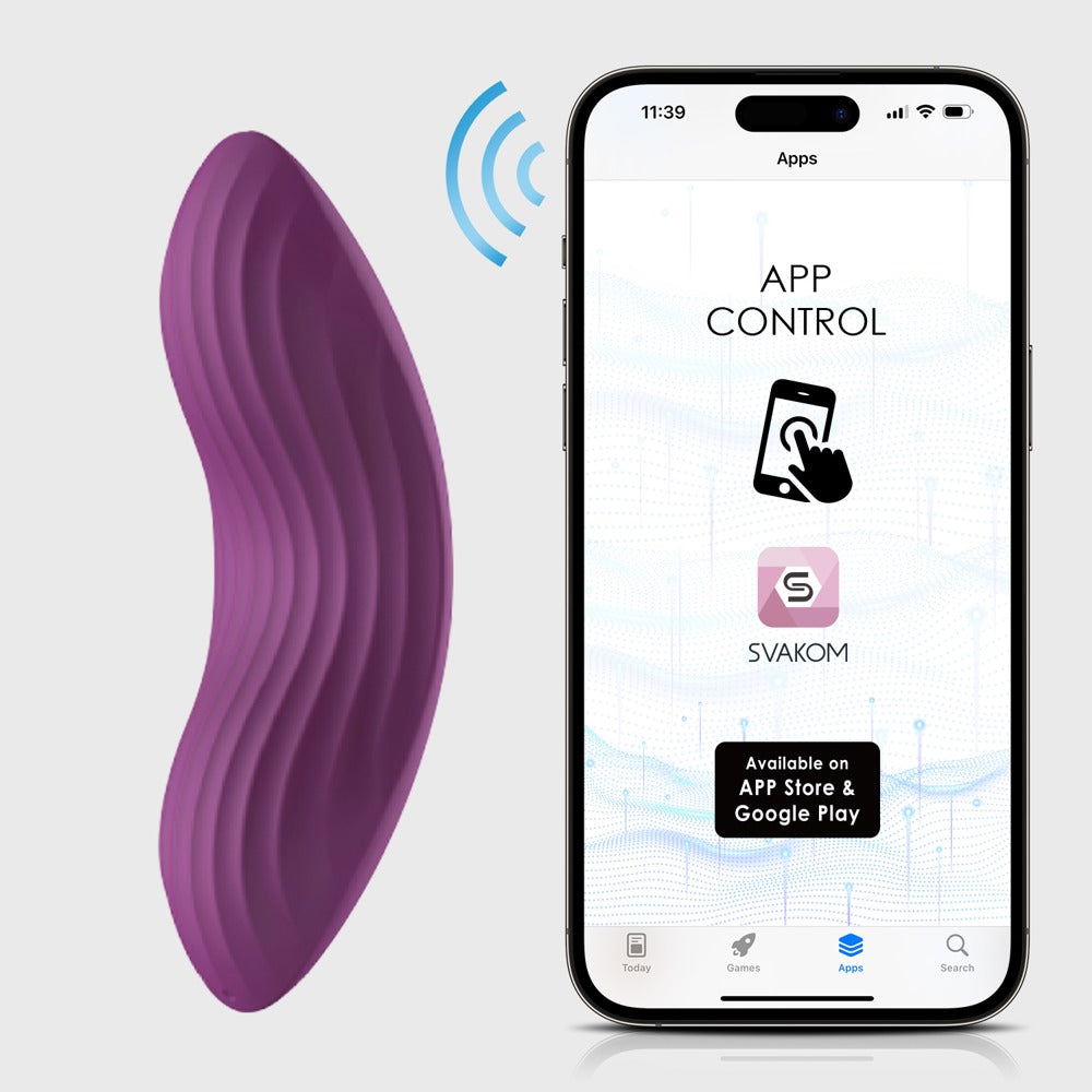 Classic vibrator Edeny 9.12 cm – purple | SVAKOM
