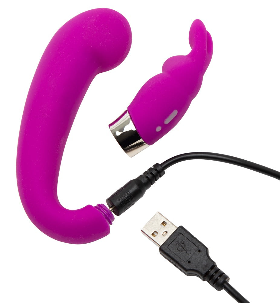 Vibratore punto G curve 15 funzioni – viola | happyrabbit