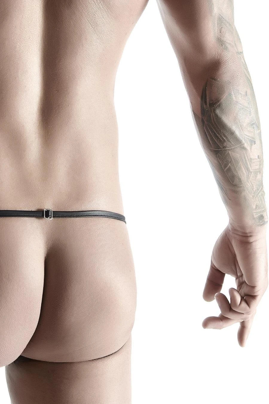 Tanga de homem wetlooka otwartym elementem – wetlook, aberta, vermelha | Regnes Fetish Planet