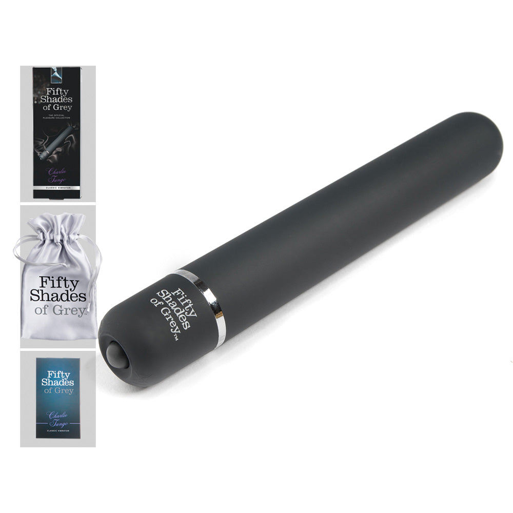Vibrador clásico Charlie Tango 4 funciones – negro | Fifty Shades of Grey