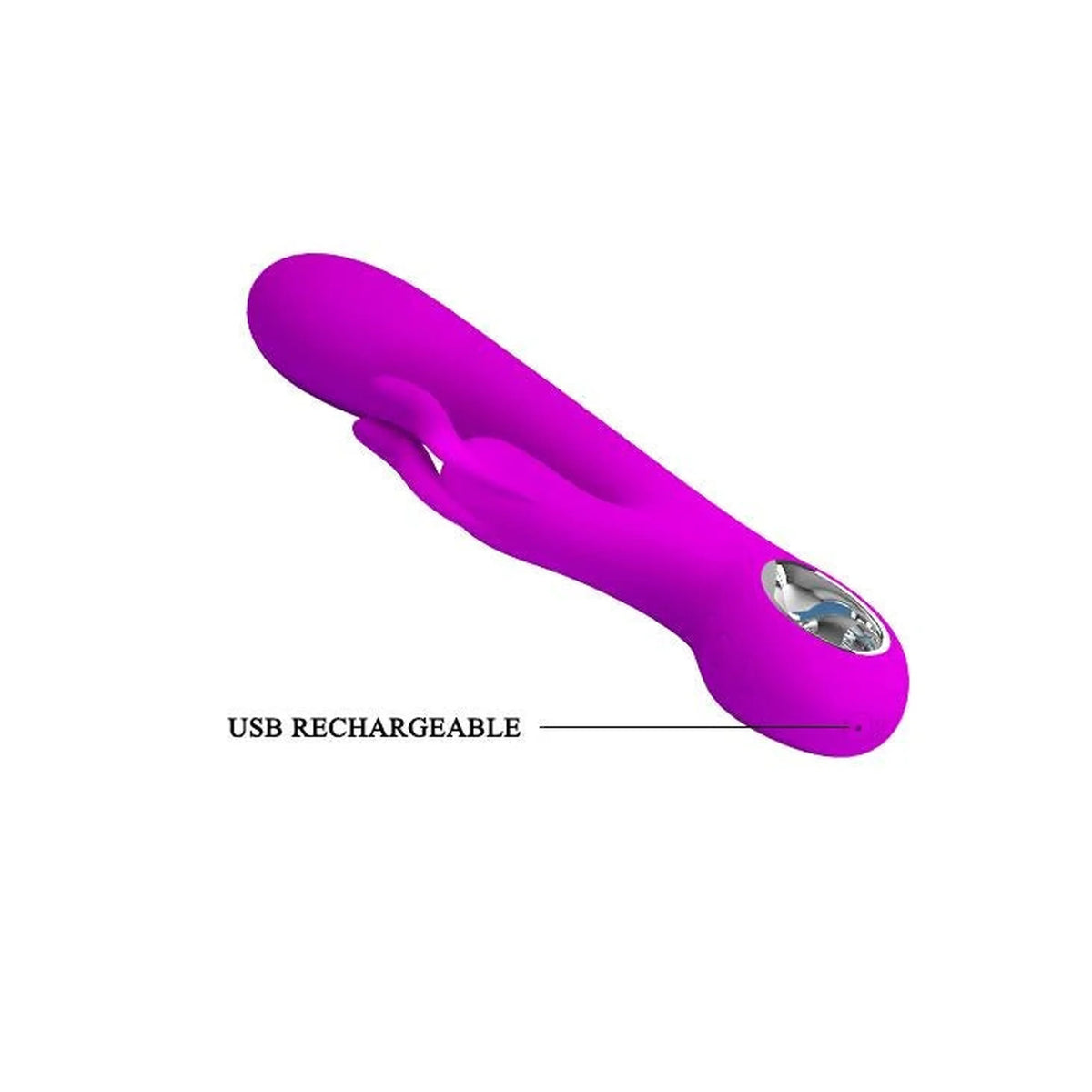 Vibrador rabbit 7 funções – recarregável, fúcsia | Pretty Love