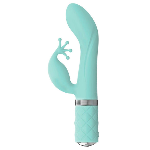 Vibratore rabbit 21.5 cm – turchese | PILLOW TALK