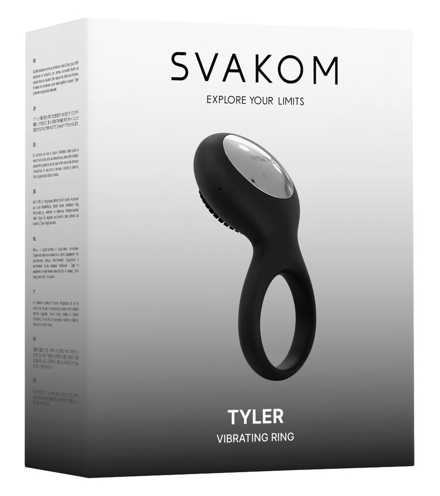 Penisring Tyler 5 Funktionen – schwarz | SVAKOM