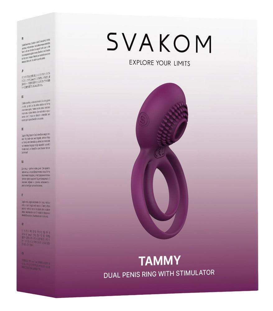 Penisring Tammy 5 Funktionen – lila | SVAKOM