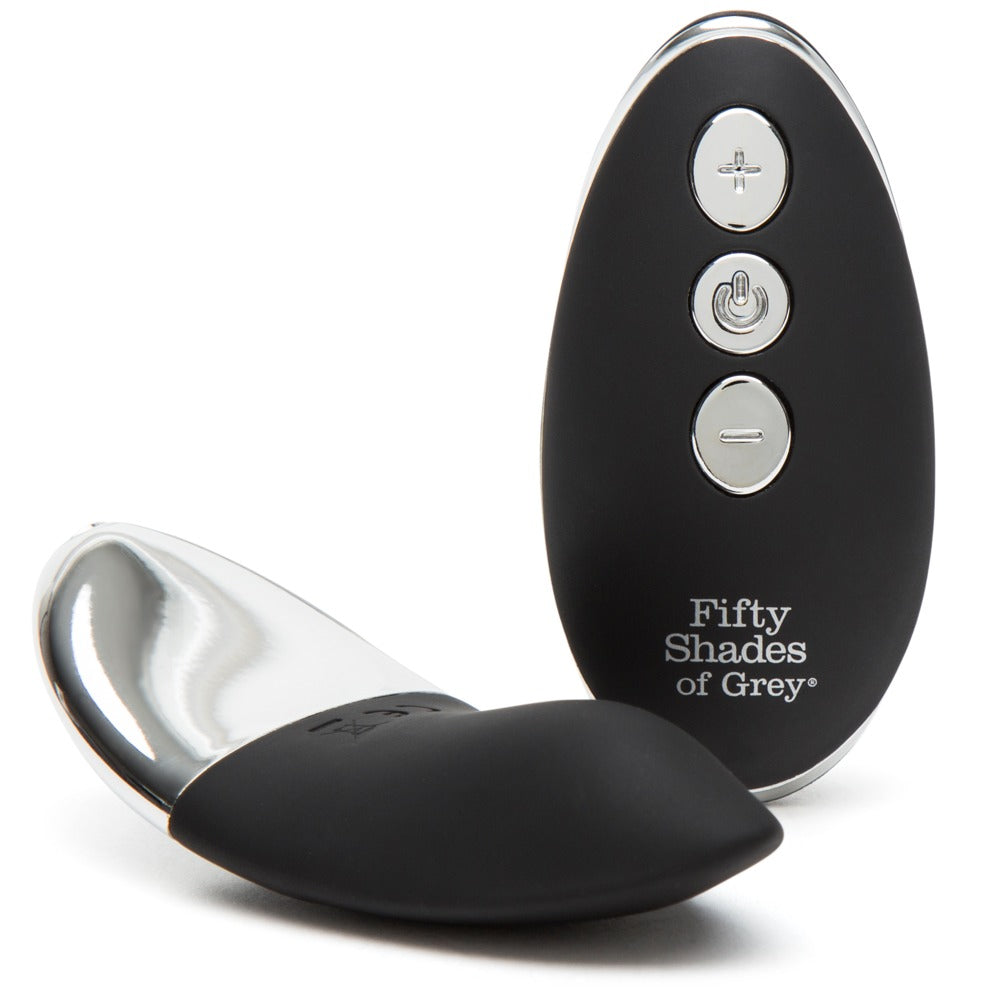 Vibrador clásico Knicker 6 funciones – con mando a distancia, negro | Fifty Shades of Grey