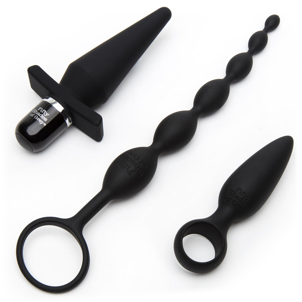 Anal beads Overload Take Slow 10 functions – black | Fifty Shades of Grey