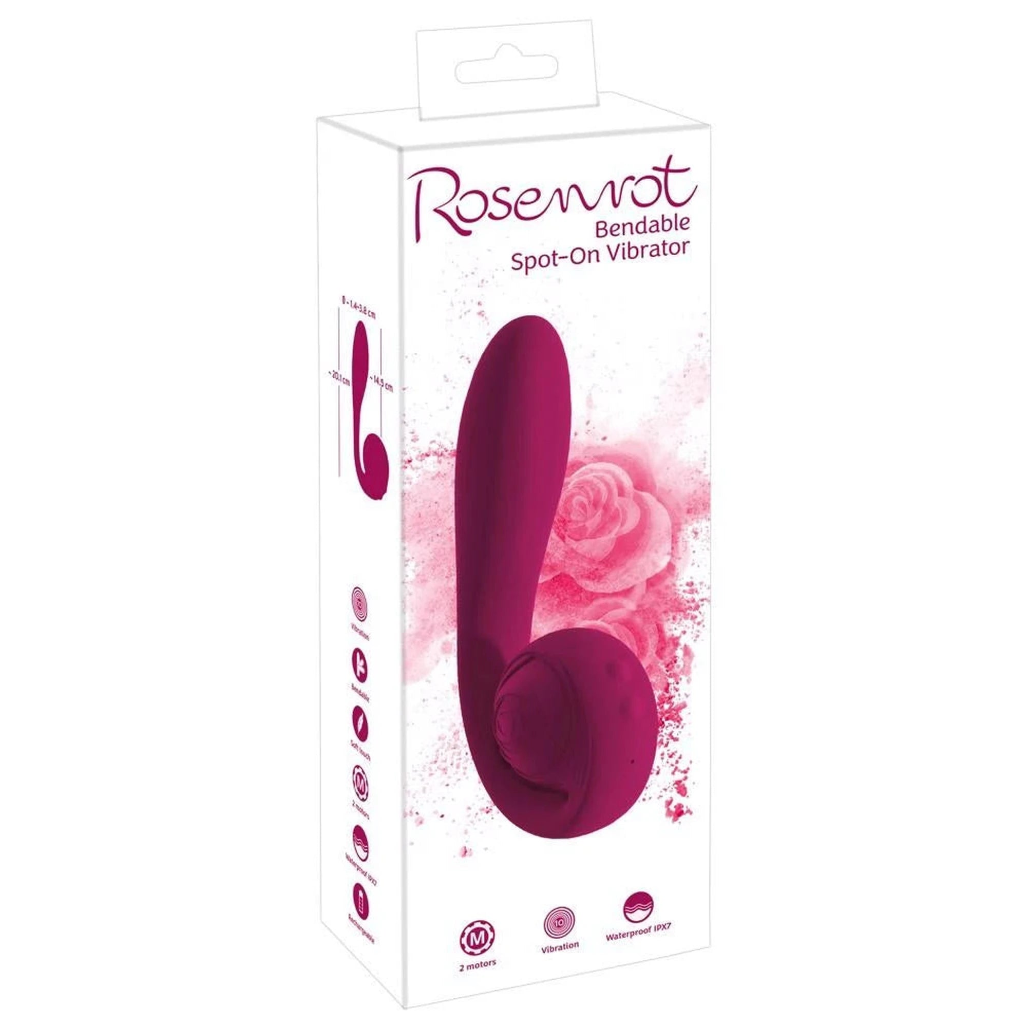 Vibreur pliable rose