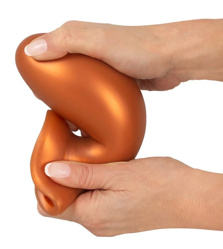 Plug anale 16 cm – con ventosa, marrone | ANOS