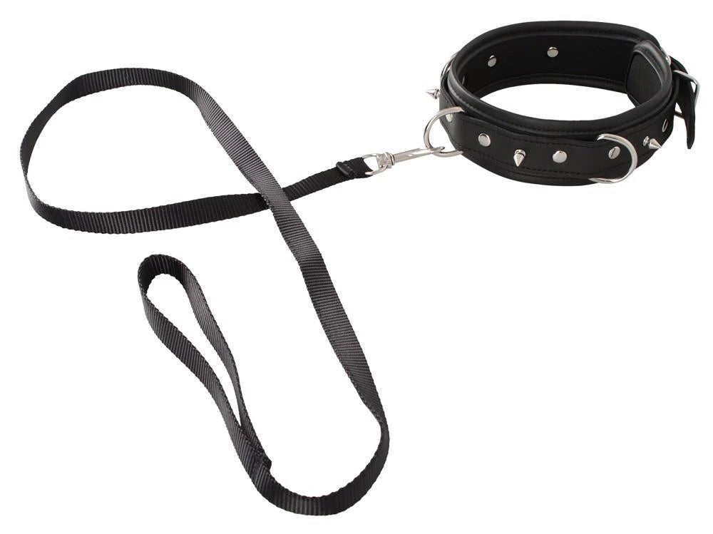 Atadura bondage Collar and Leash – negra | Vegan Fetish