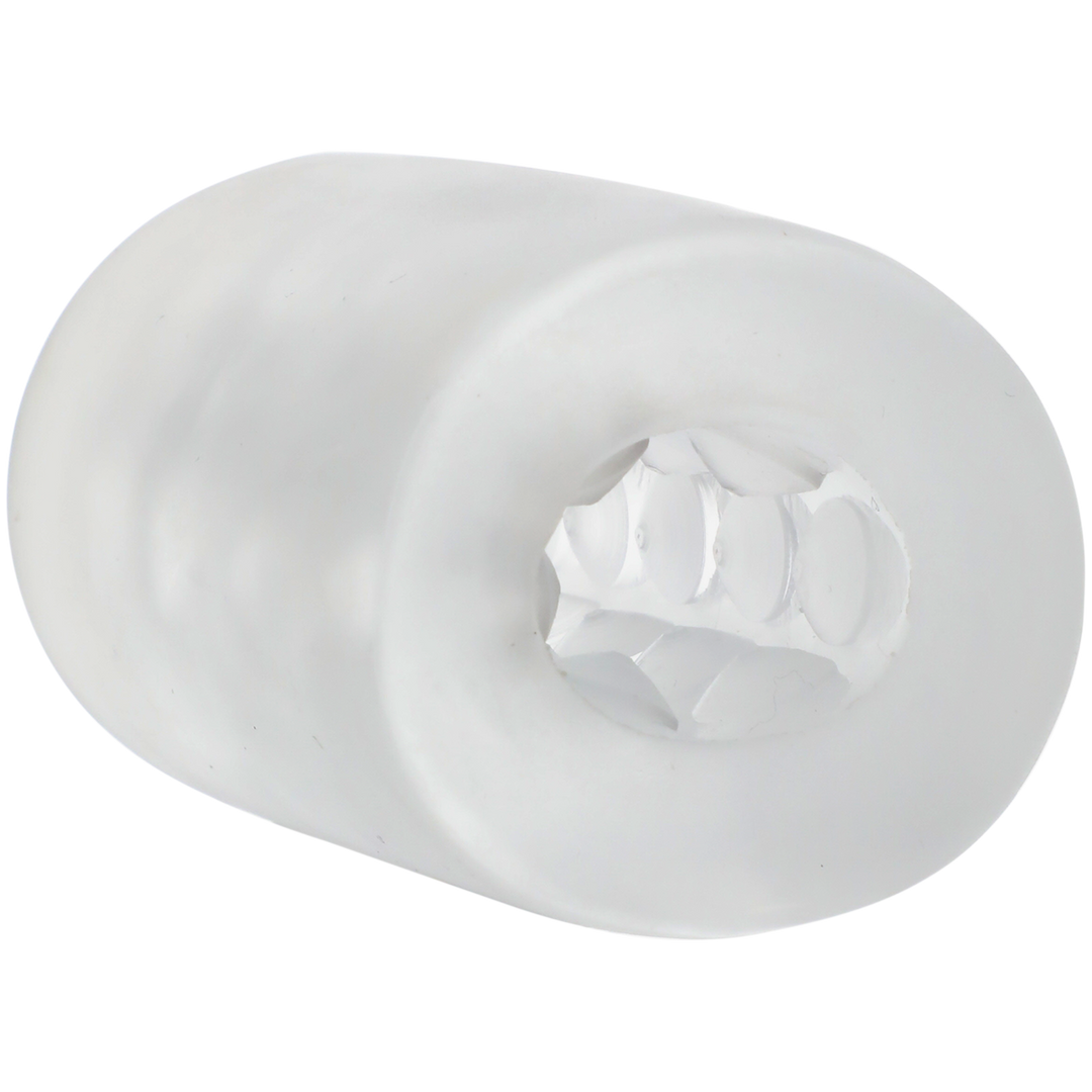Glow Helping Head - Masturbator Sleeve - Frost / Green Glow