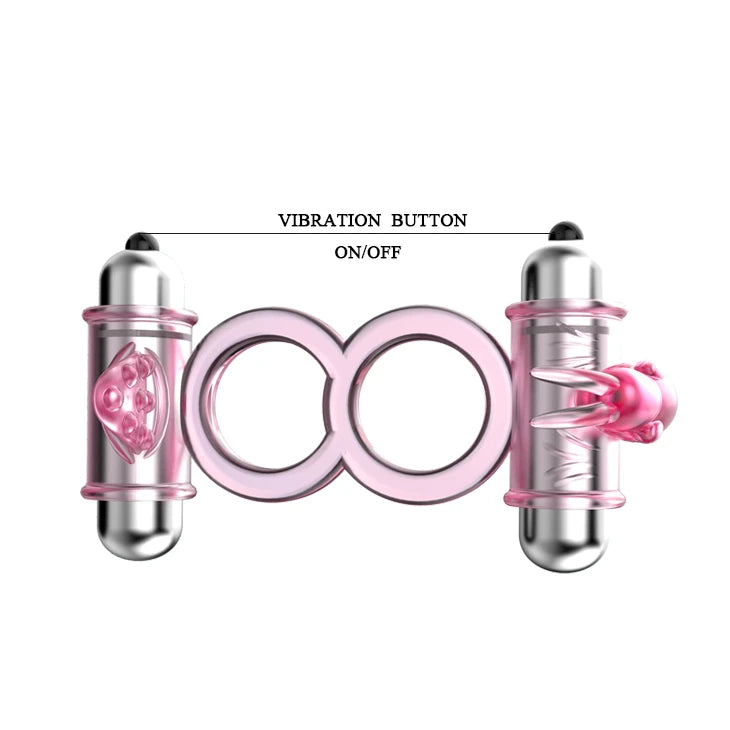 Anillo para el pene Snuggles 10 funciones – vibrador, rosa | Baile