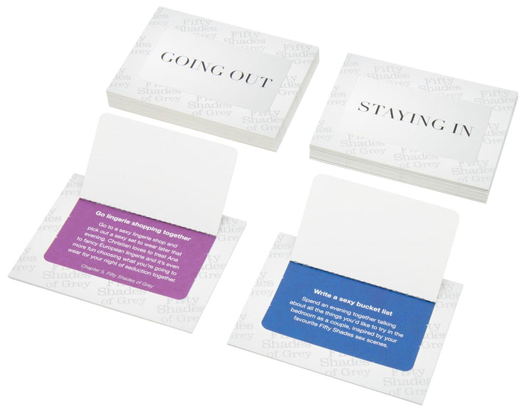 Jeu érotique Play Nice Date Night Idea Cards | Fifty Shades of Grey