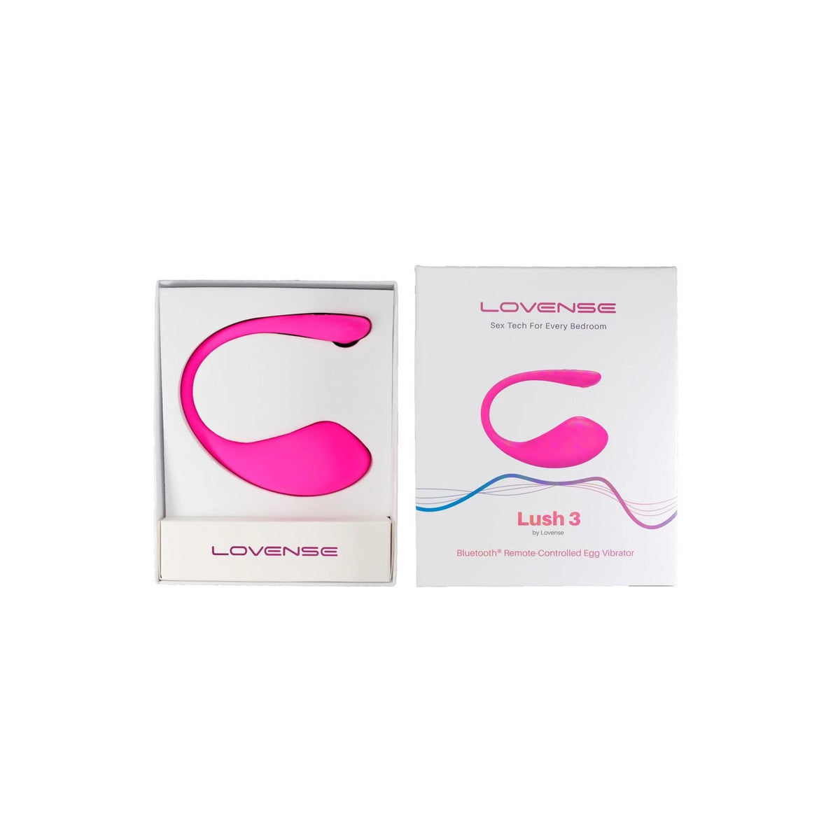 Huevo vibrador Lush 3 4 funciones – control por app, rosa | Lovense