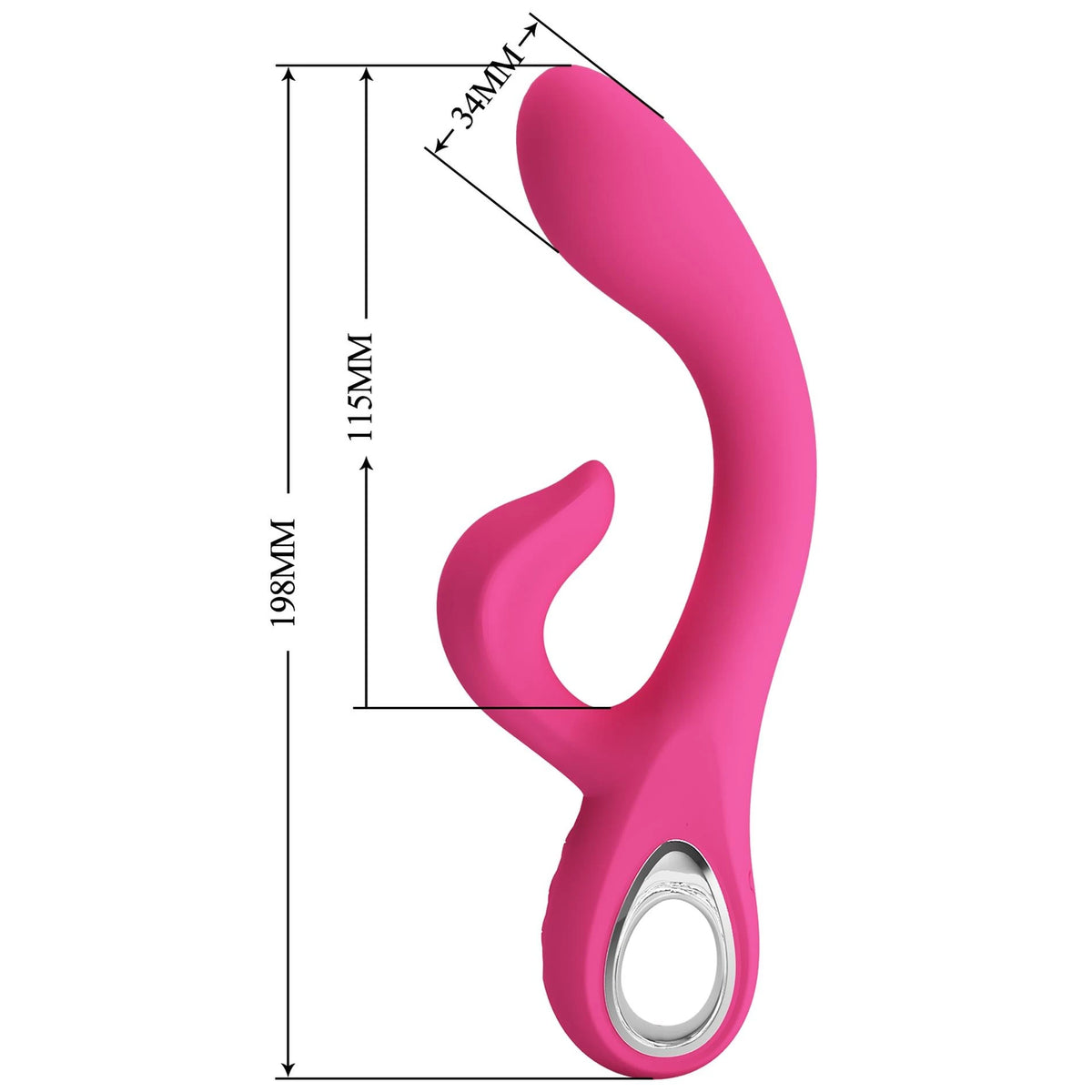 Vibromasseur rabbit Fritz 12 fonctions – fuchsia | Pretty Love