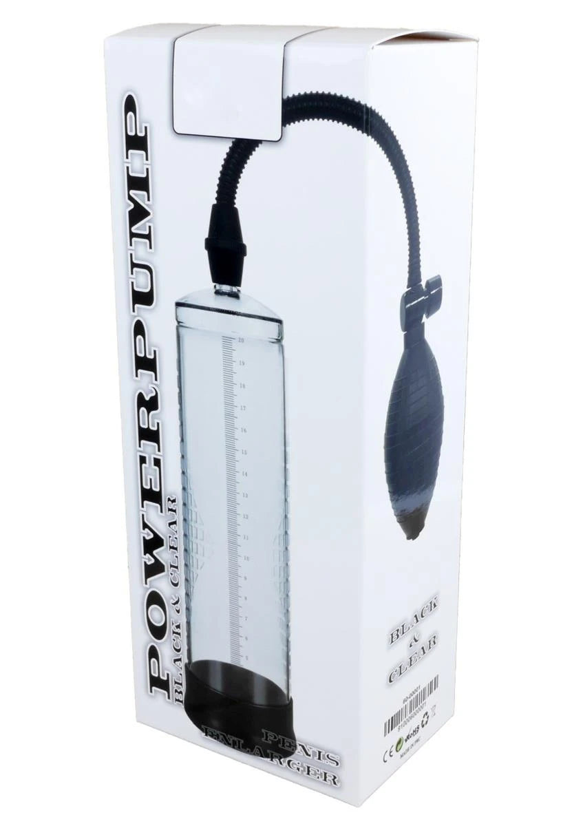 Bomba de pene Powerpump Black&Clear – transparente | Favorites