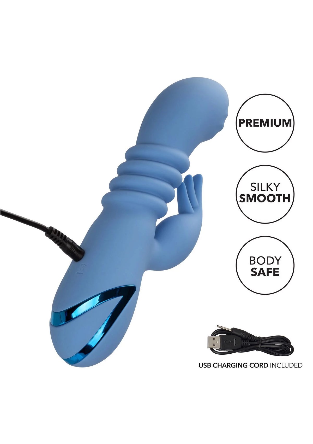 Vibratore rabbit Santa Cruz Coaster – blu | Calexotics
