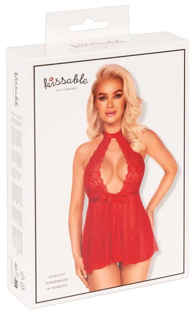 Babydoll rouge L/XL