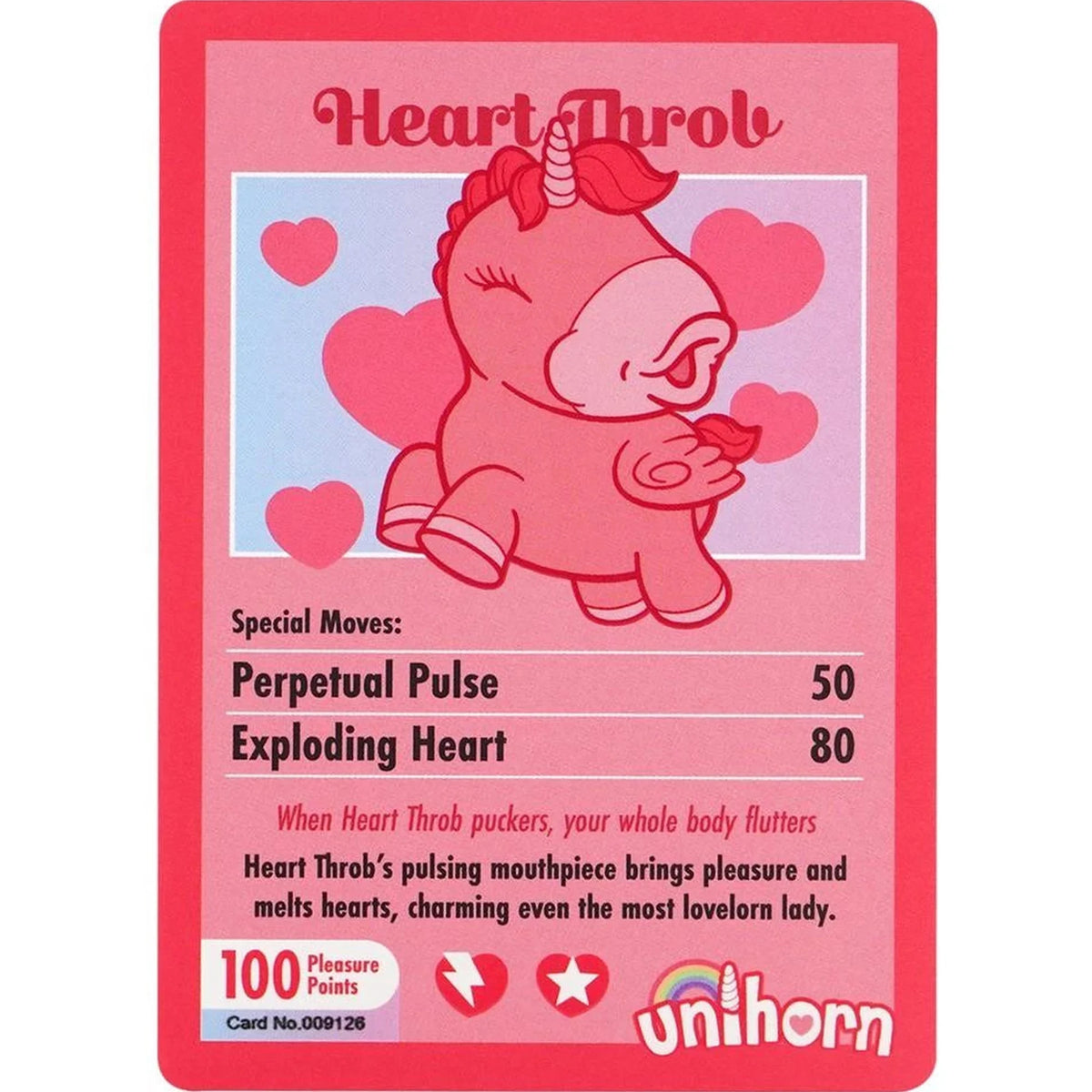 Klitoris-Stimulator Heart Throb 10 Funktionen – wiederaufladbar, rosa | Unihorn